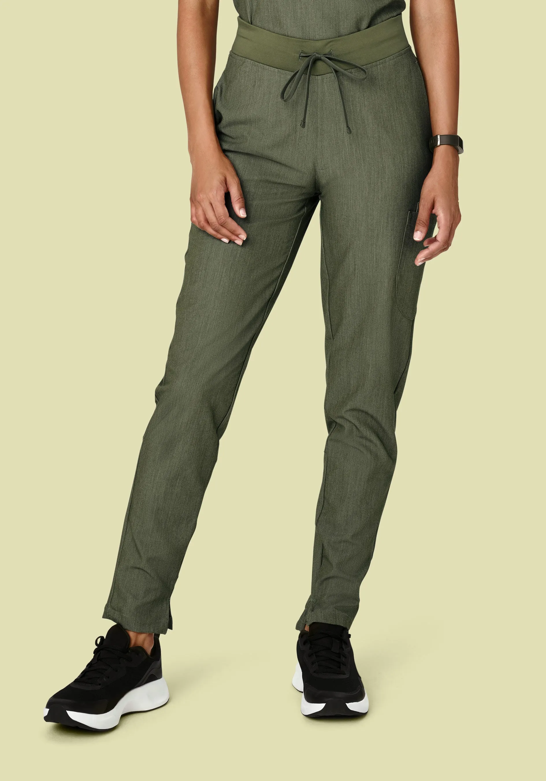 6 Pocket Slim Pants Heather Olive