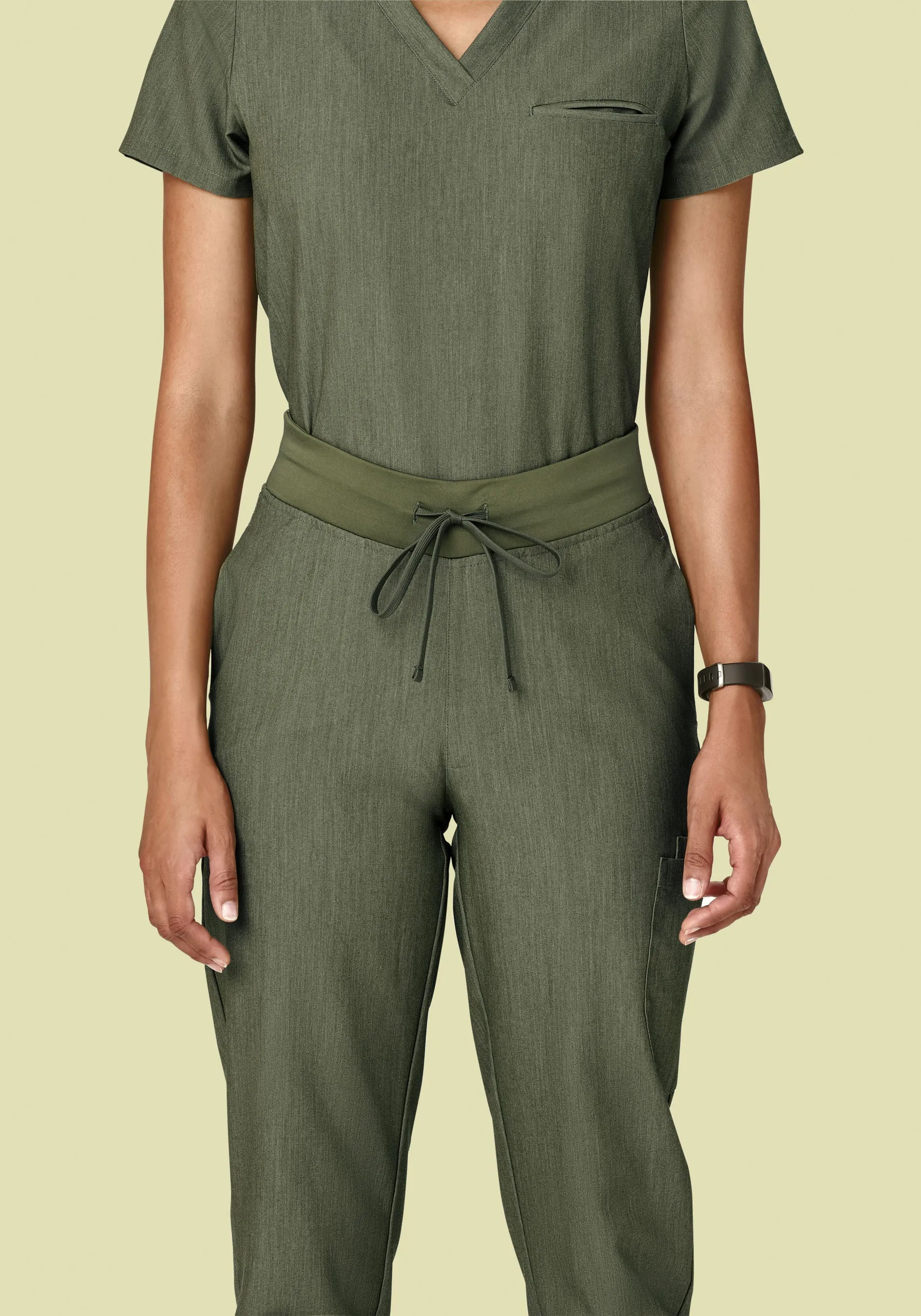 6 Pocket Slim Pants Heather Olive