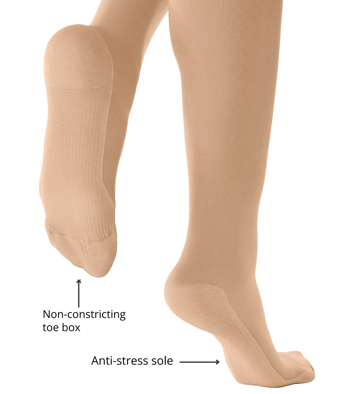 Classic Compression Closed Toe Thigh-High Stockings