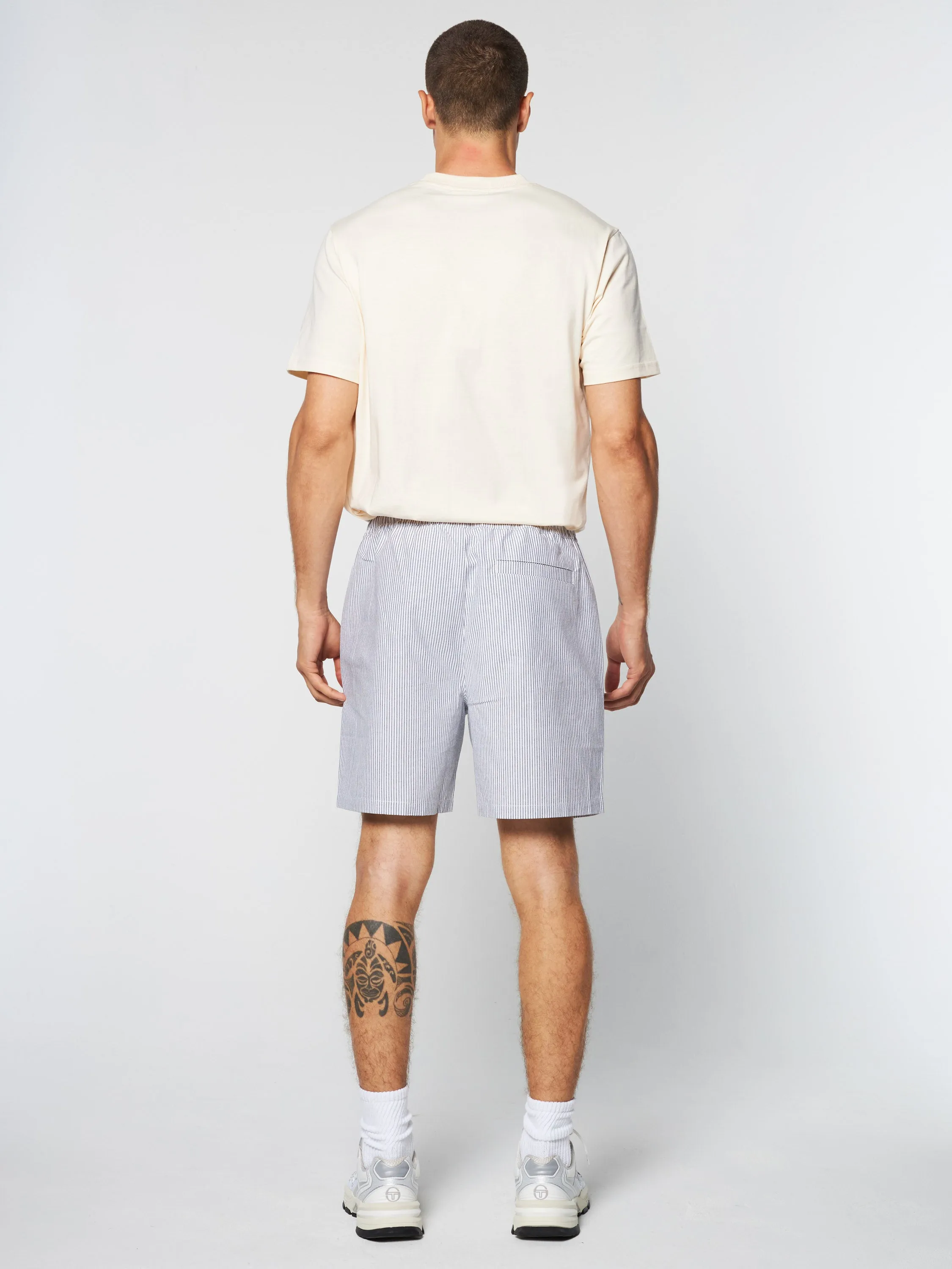 Cosimo Oxford Shorts- Maritime Blue