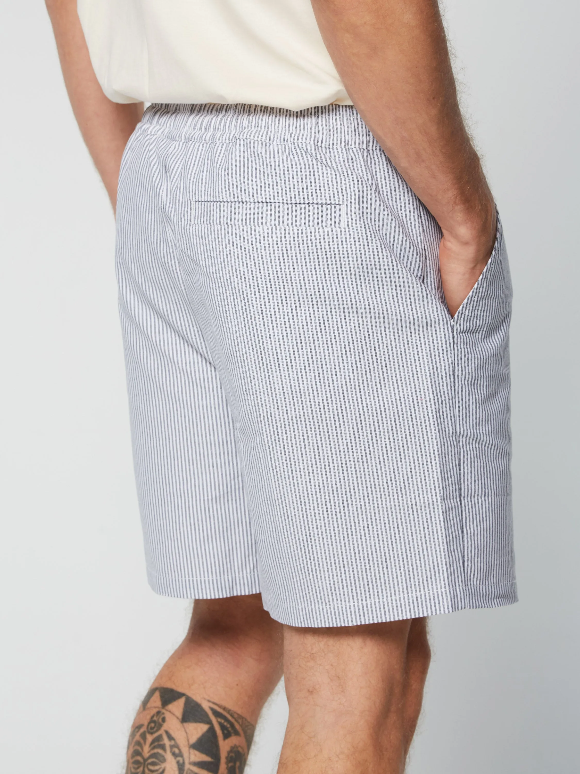 Cosimo Oxford Shorts- Maritime Blue