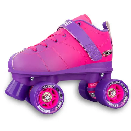 Crazy Skates Rocket - Pink/Purple Larger Sizes