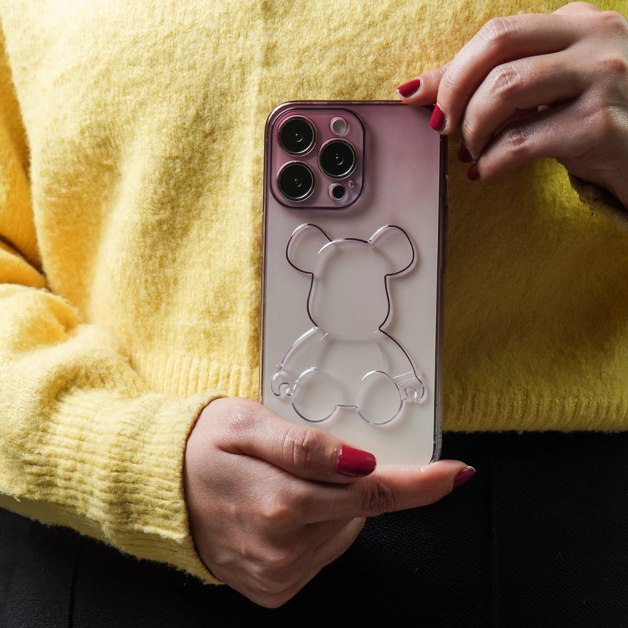 Cute Bear Gradient Colorful  Case