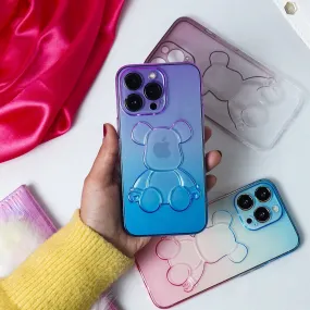 Cute Bear Gradient Colorful  Case