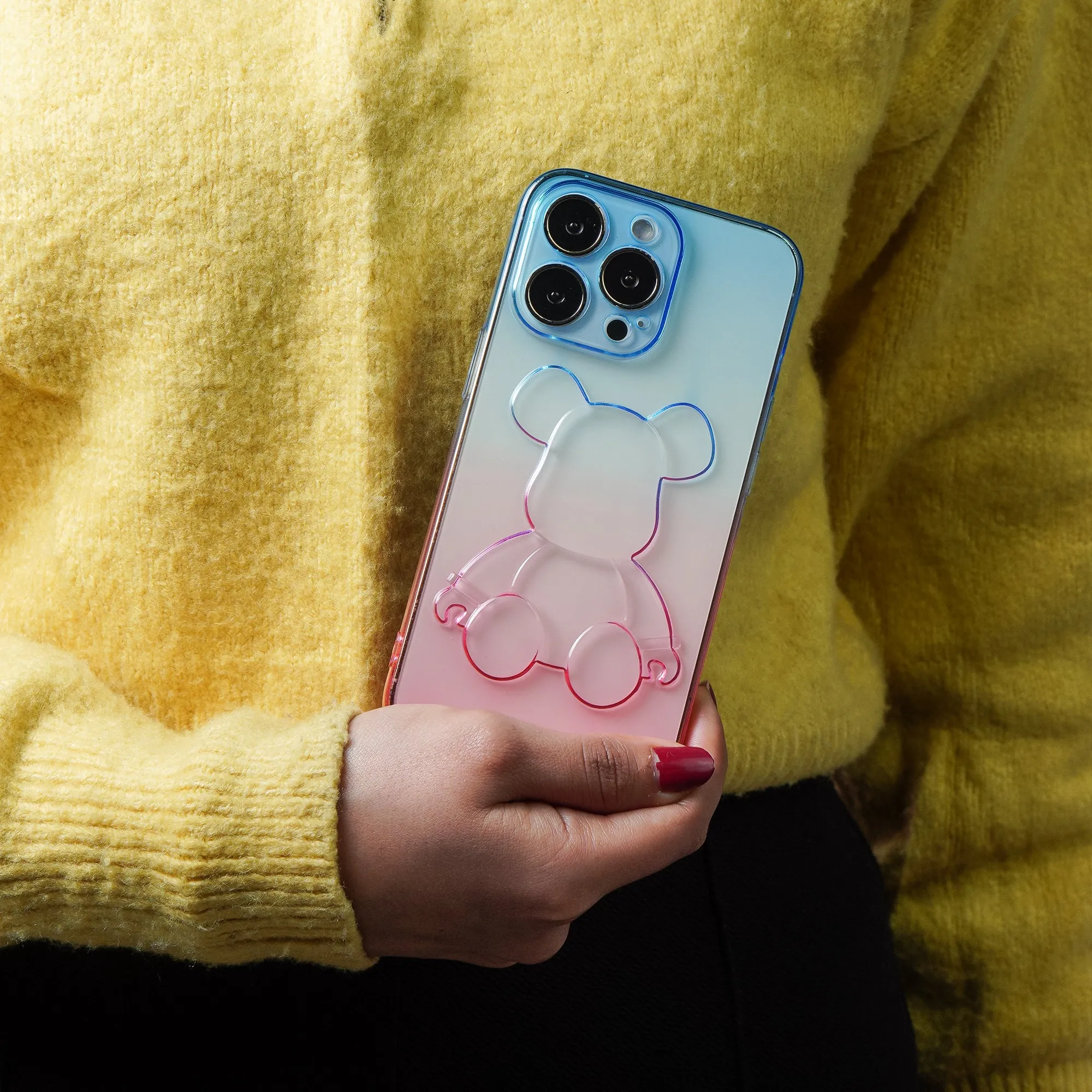 Cute Bear Gradient Colorful  Case