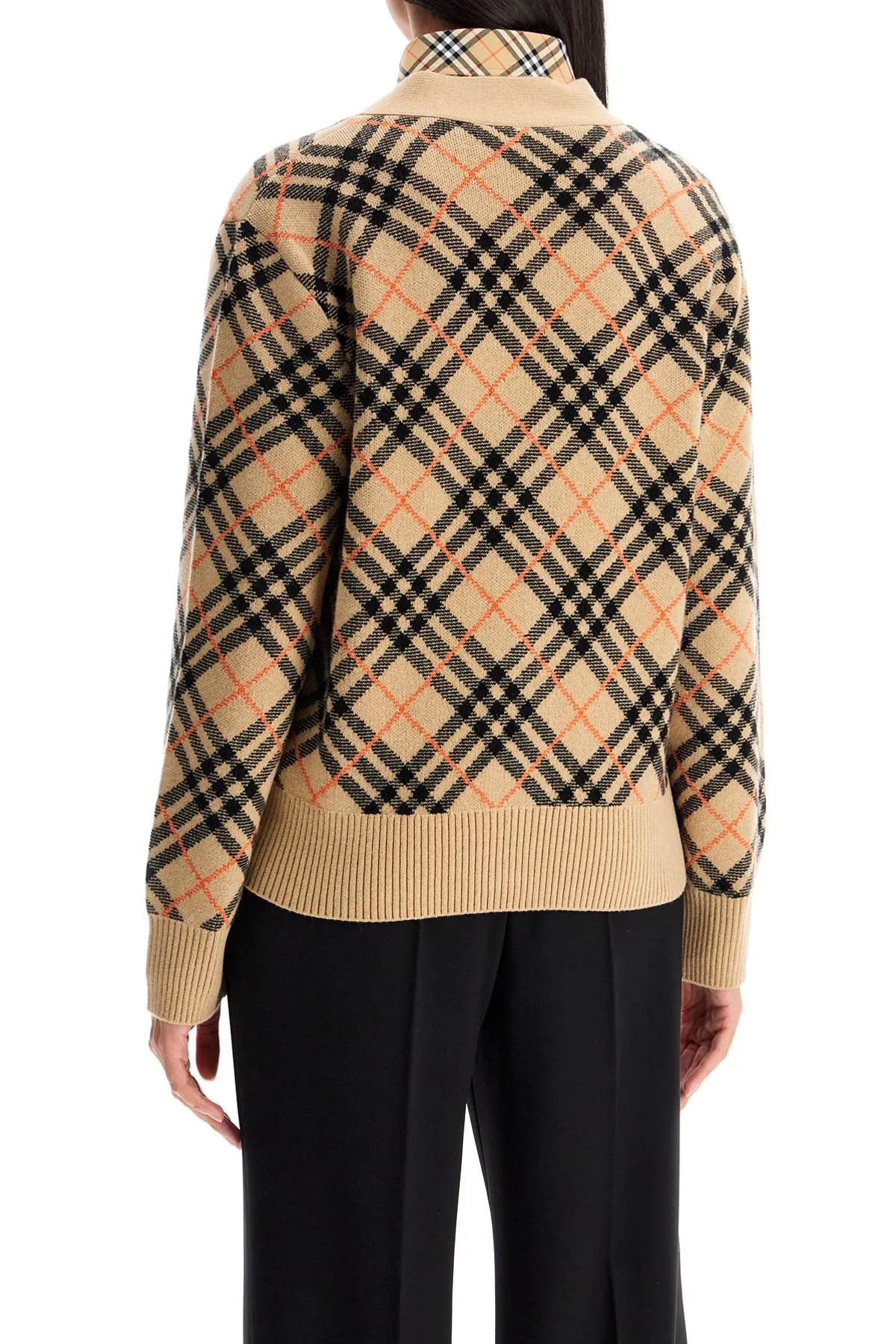 ERED CASHMERE BOXY CARDIGAN WITH