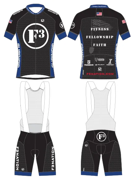 F3 Cycling Jersey and Bib Short Pre-Order