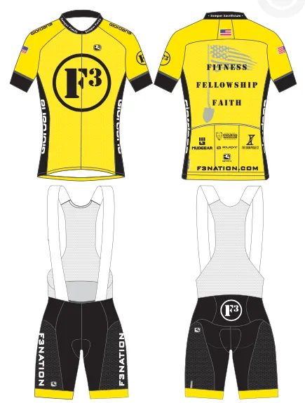 F3 Cycling Jersey and Bib Short Pre-Order