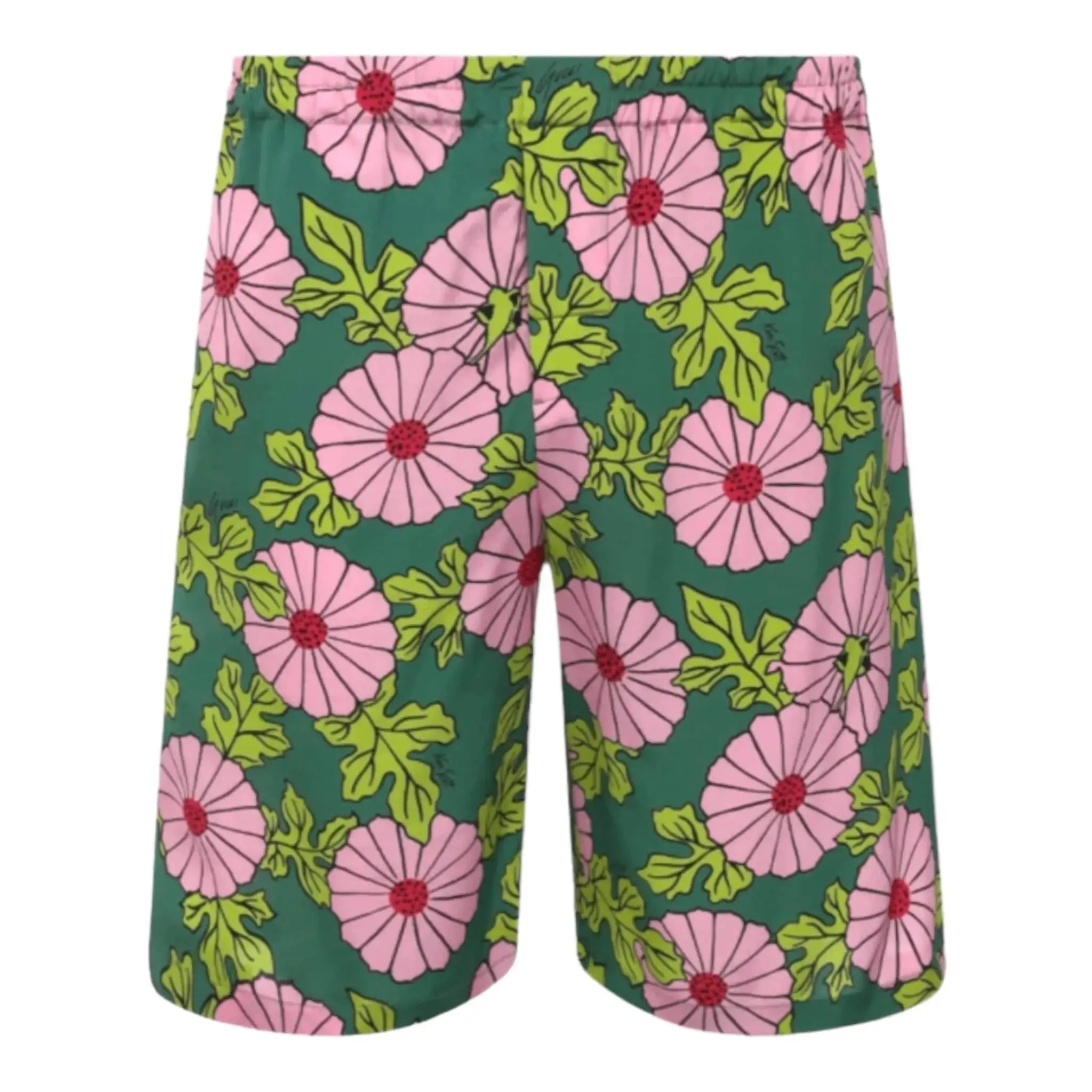 Gucci X Ken Scott Silk Floral Print Shorts