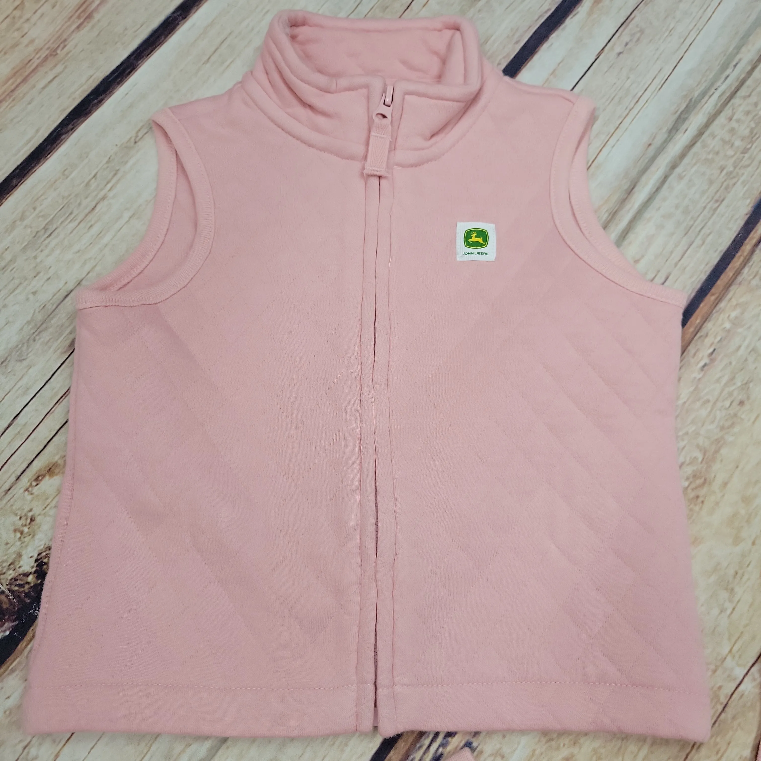 John Deere Farm Animal 3 PC Pink Vest Set