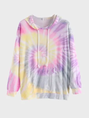 Midsize Colorful OOTD Tie Dye Hoodie