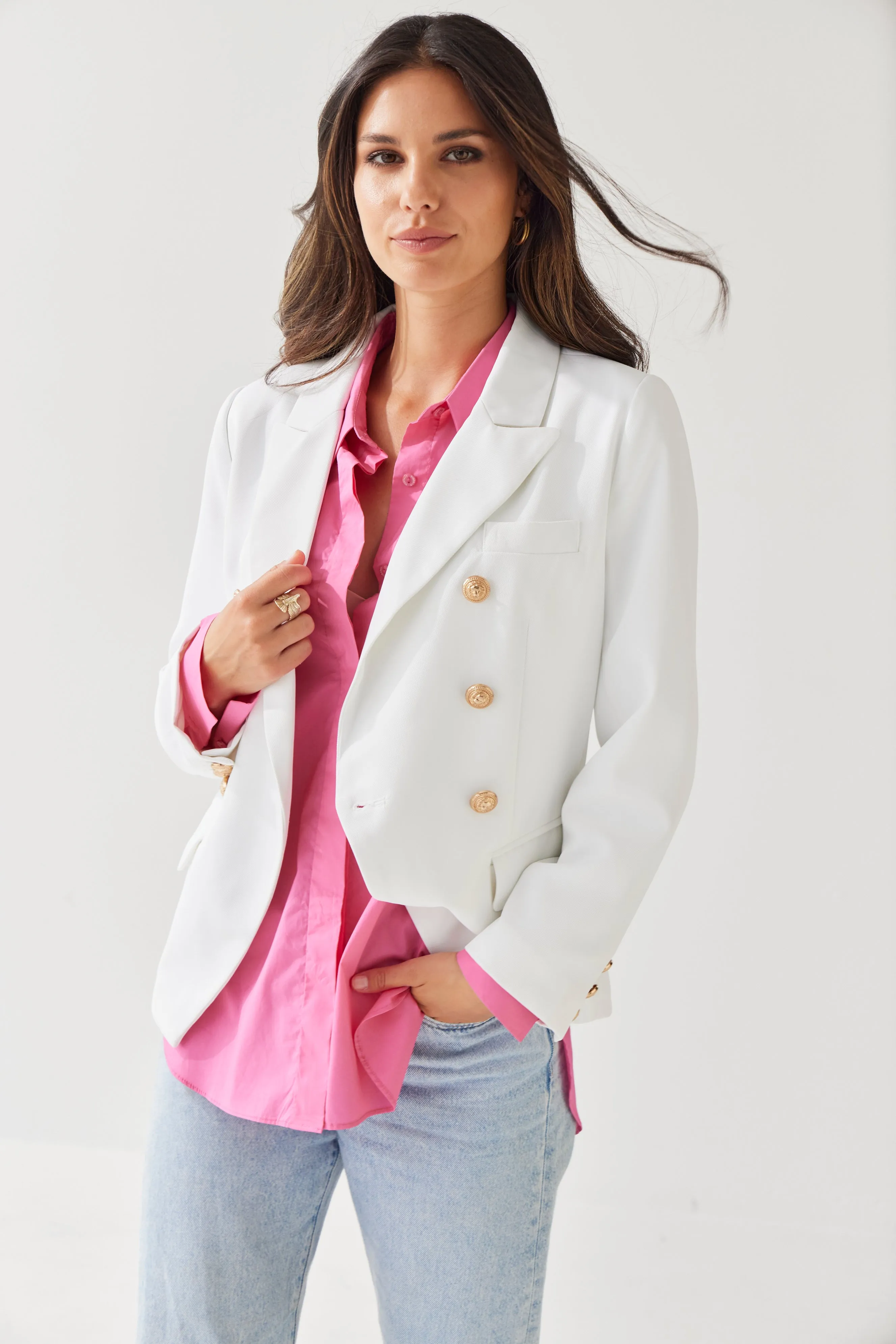 Nina Blazer | White