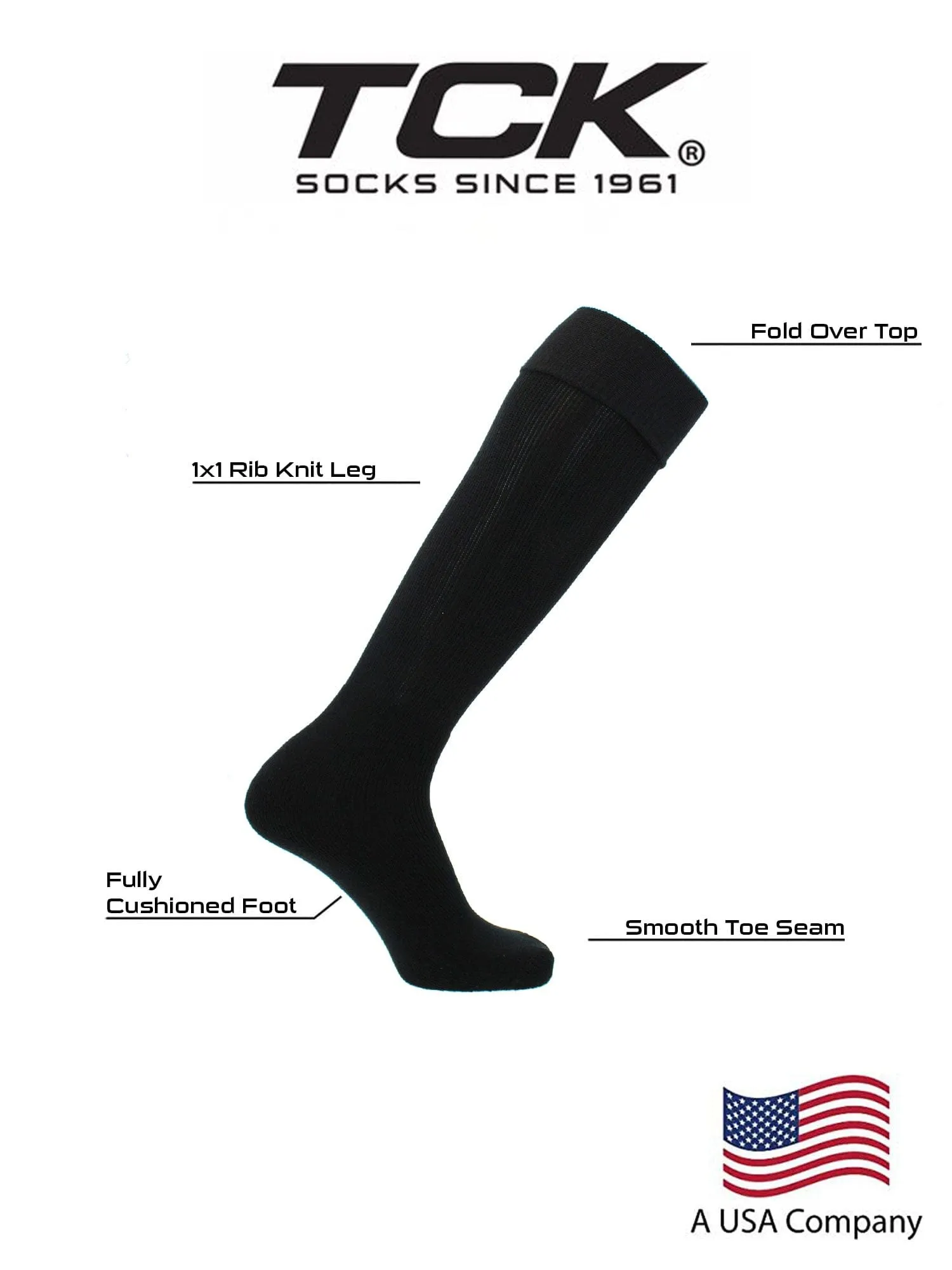 Soccer Socks Youth Toddler Adult Fold Down Top MS Multisport Tube Socks