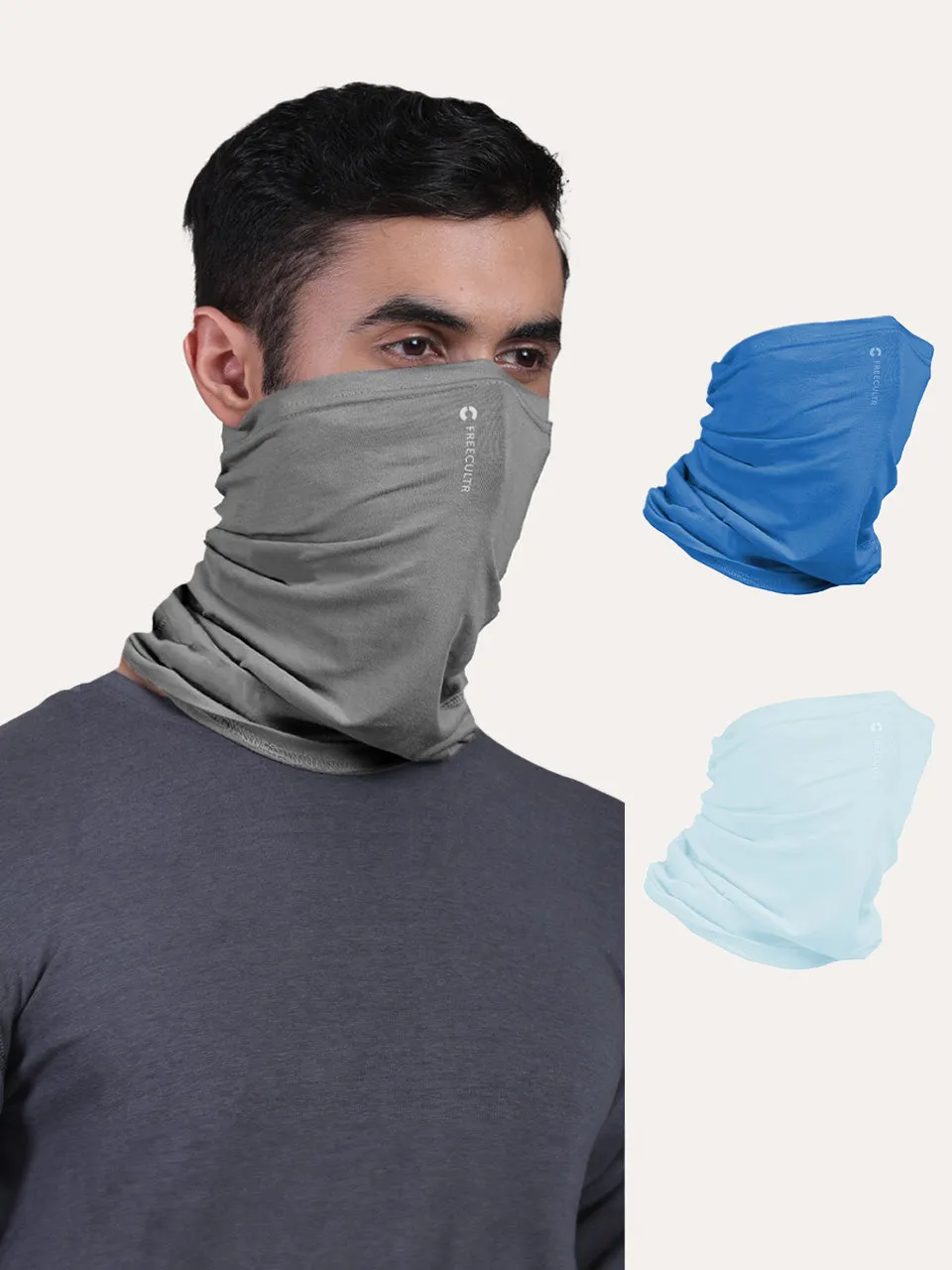 Unisex Organic Bandana Masks - Plain (Pack of 3)